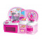 Bucătărie jucărie din plastic, cu blender, roz, Aga4kids