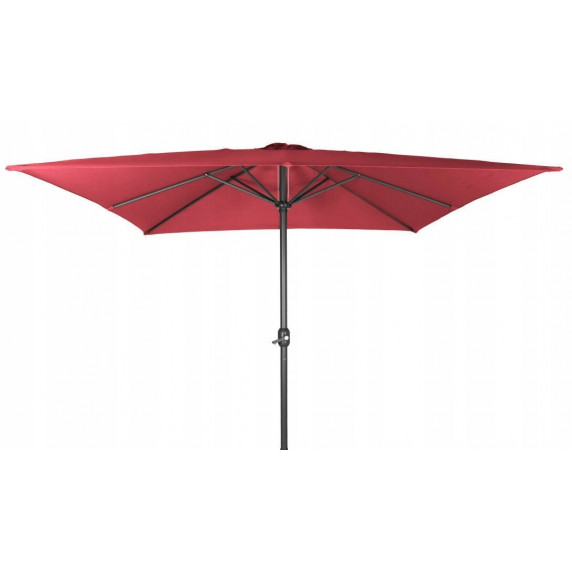 Umbrelă soare, model pătrat - roșu - 250 cm - LINDER EXCLUSIV