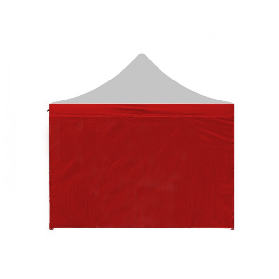 Perete lateral pavilion - 3 x 4,5 m - roșu - AGA