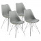 Set scaune - 4 bucăți - gri - AGA MR2040G 