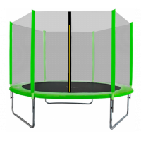 Trambulină 180 cm cu plasă de protecție externă Aga Sport Top - verde deschis 