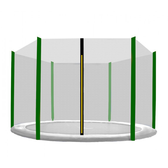 Plasă de siguranță Aga pentru trambulină cu diametrul de 305 cm și 6 stâlpi 