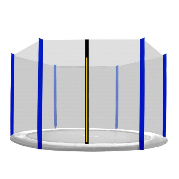 Plasă de siguranță Aga pentru trambulină cu diametrul de 305 cm și 6 stâlpi - albastră