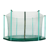 Plasă de siguranță interioară AGA pentru trambulină de 430 cm diametru și 6 stâlpi - verde 