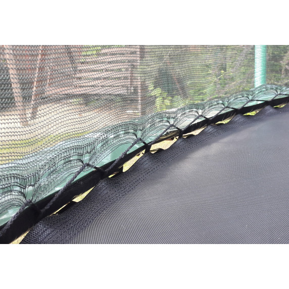 Plasă de siguranță interioară pentru trambuline Aga cu diametrul de 250 cm diametru și 6 stâlpi - verde deschis
