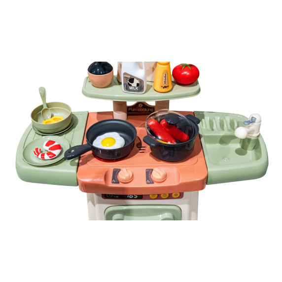 Bucătărie din plastic pentru copii cu efecte de sunet și lumină- Aga4Kids MR6085