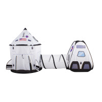 Cort de joacă pentru copii cu tunel - navă spațială - Aga4Kids MR7022 