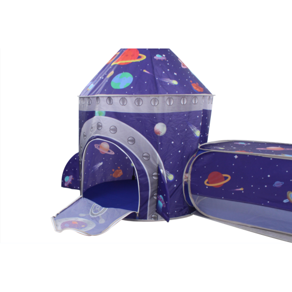 Cort de joacă pentru copii cu tunel - spațiul cosmic - Aga4Kids MR7027
