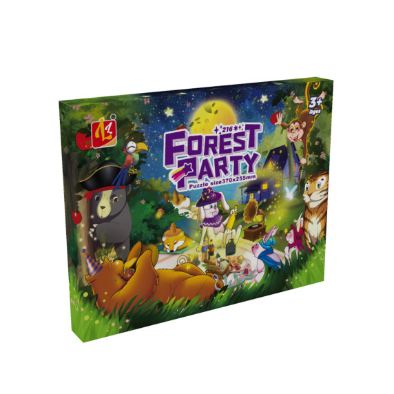 Puzzle pentru copii - Animale din pădure,  216 piese - Aga4Kids MR1463