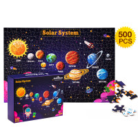 Puzzle pentru copii - Sistemul solar 500 piese - Aga4Kids MR1461 