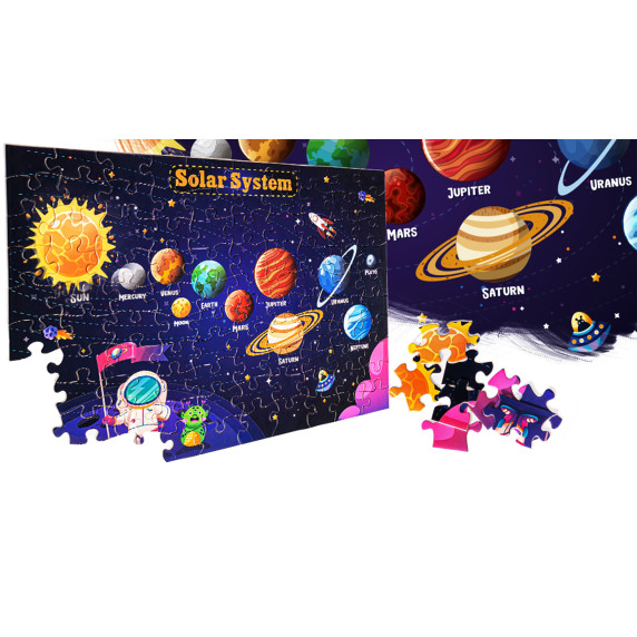 Puzzle pentru copii - Sistemul solar 500 piese - Aga4Kids MR1461
