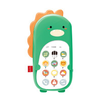 Telefon de jucărie pentru copii cu efecte sonore - Aga4Kids MR1390-Green - dinozaur verde 