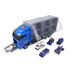 Camion cu 6 mașini diferite - Aga4Kids - albastru Preview