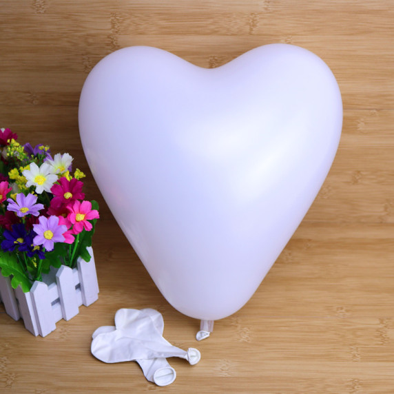  Balon din latex ăn formă de inimă  10 buc - Aga4Kids