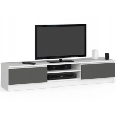 Comodă TV - 160 cm - alb/gri Preview