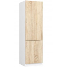 Dulap bucătărie pentru frigider încorporabil - LIMA  S60LO/205 - alb/stejar sonoma Preview