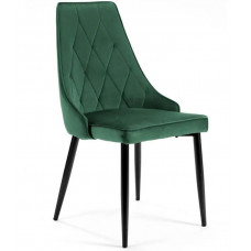 Set scaune cu picioare din metal - 4 bucăți - verde Preview