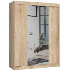 Șifonier cu uși glisante și oglindă - 150 cm - stejar sonoma Preview