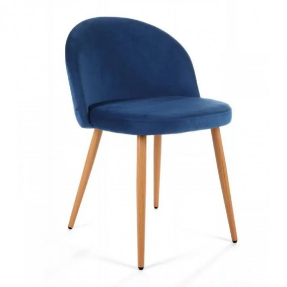 Set scaune stil scandinav - 4 bucăți - albastru