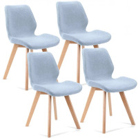 Set scaune - 4 bucăți - albastru 