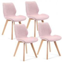 Set scaune - 4 bucăți - roz 