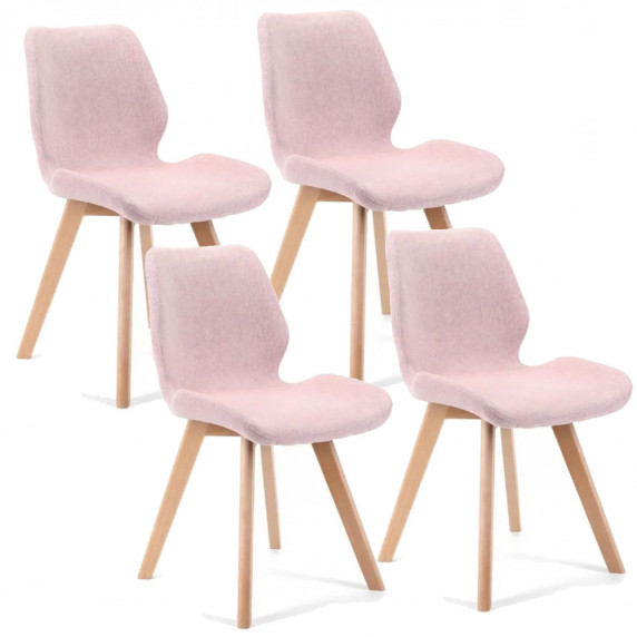 Set scaune - 4 bucăți - roz