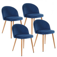 Set scaune stil scandinav - 4 bucăți - albastru 