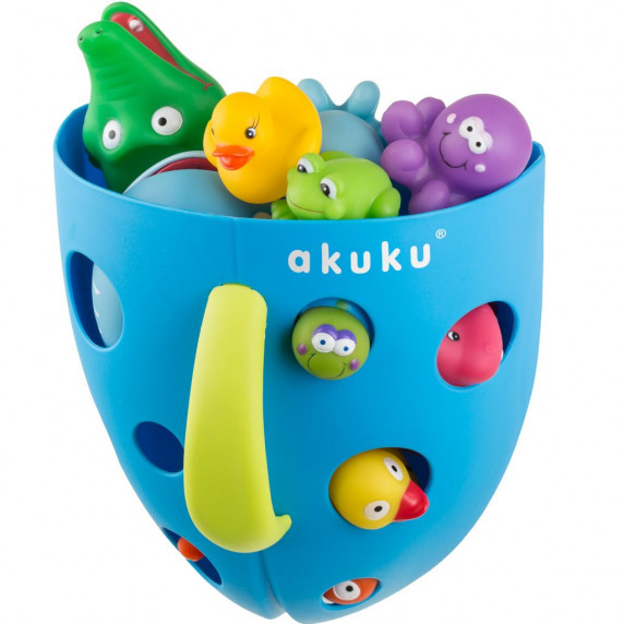 Suport din plastic pentru jucării de baie - Akuku - gri