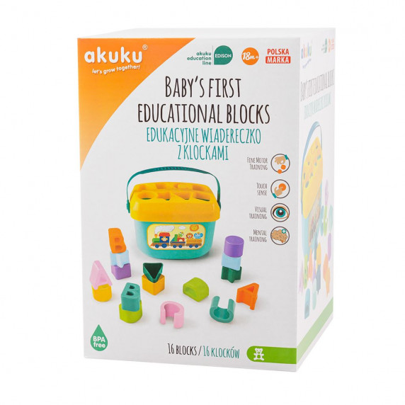 Jucărie cu forme - AKUKU Baby's First Blocks