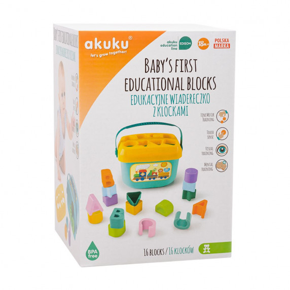 Jucărie cu forme - AKUKU Baby's First Blocks