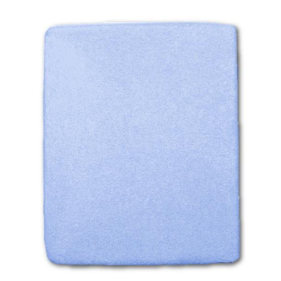 Cearșaf de pat cu elastic - albastru - 120x60 cm - NEW BABY