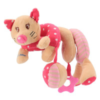 Jucărie spirală pentru pătuț - Baby Mix Kitty - roz 