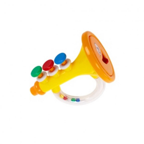 Jucărie bebe cu zornăituri - trompetă - Baby Mix