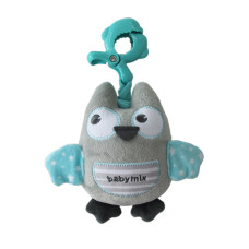Jucărie bebe cu clemă și sunet - bufniță - BABY MIX Preview