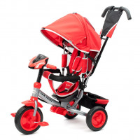 Tricicletă cu mâner - Baby Mix Lux Trike - roșu 