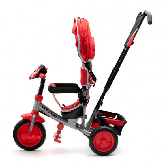 Tricicletă cu mâner - Baby Mix Lux Trike - roșu