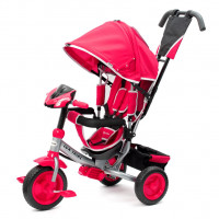 Tricicletă cu mâner - Baby Mix Lux Trike - roz 