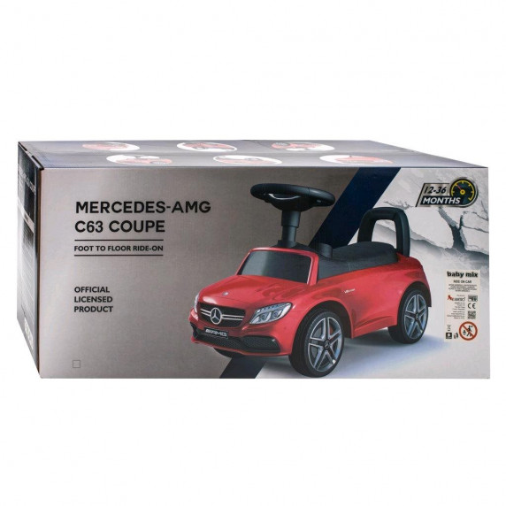 Mașină acționat cu picioarele - Mercedes Benz AMG C63 Coupe BABY MIX - Roșu