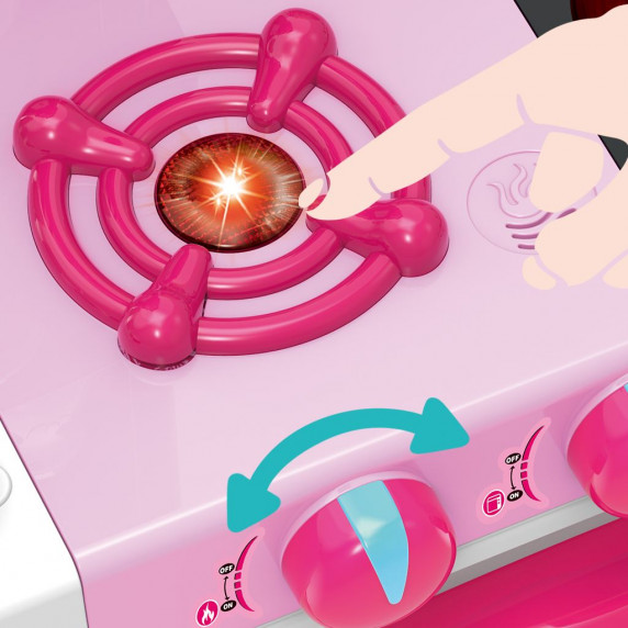 Bucătăria pentru copii cu accesori - BABY MIX - roz