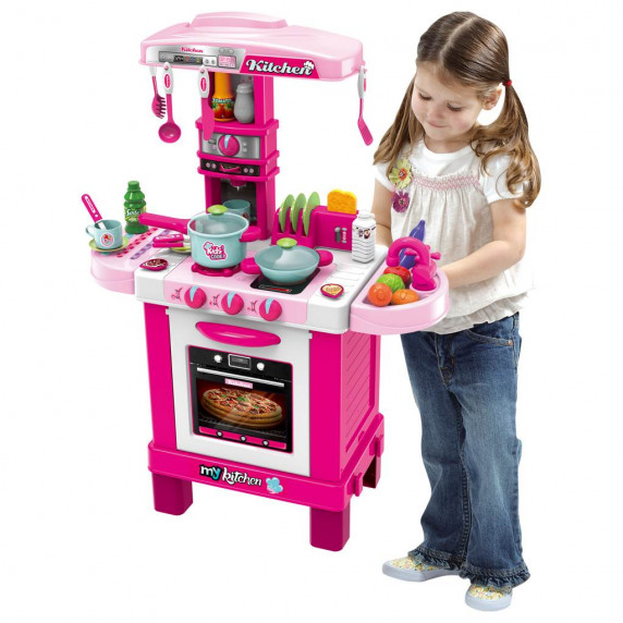 Bucătăria pentru copii cu accesori - BABY MIX - roz
