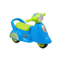 Motocicletă acționată cu picioarele cu efect de sunet - Baby Mix Scooter - albastru 