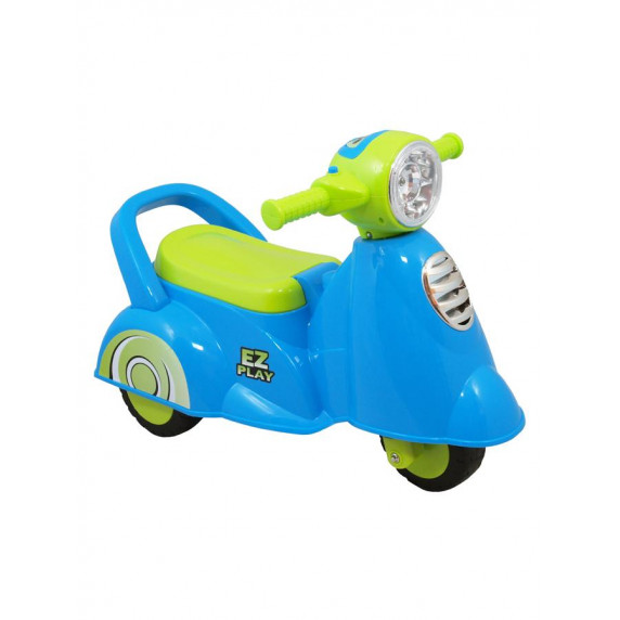 Motocicletă acționată cu picioarele cu efect de sunet - Baby Mix Scooter - albastru