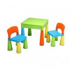 Masă pentru copii cu 2 scaune - multicolor - NEW BABY Preview