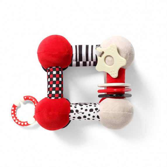 Jucărie de dezvoltare pentru bebeluși - Baby Ono Tiny Yoga - roșu