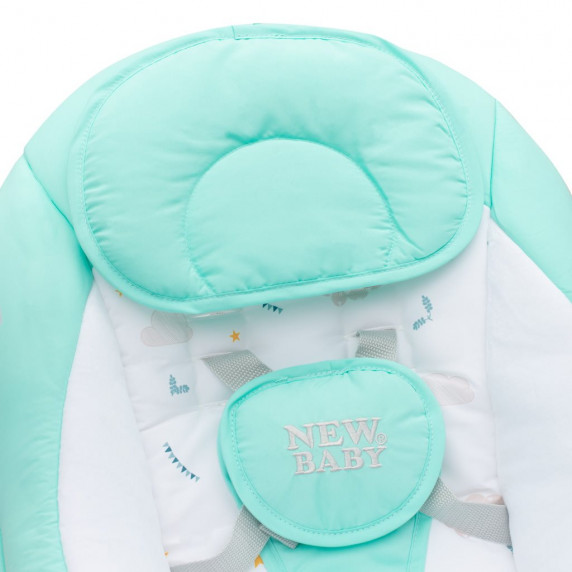 Leagăn și balansoar bebe - mentă - NEW BABY TEDDY