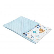 Pătură pentru copii - Minky 102x80 cm - NEW BABY - albastru Preview