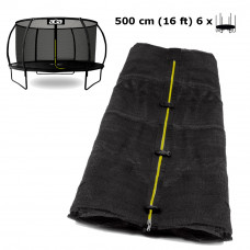Plasă de siguranță interioară pentru trambulină cu diametrul de 500 cm și 6 stâlpi, negru - AGA Preview