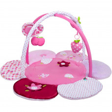 Saltea de joacă pentru bebeluși - roz - floare - PlayTo Preview