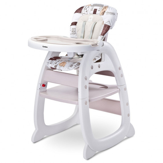 Scaun de masă bebe multifuncțional - bej - CARETERO