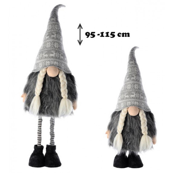 Elf Crăciun cu înălțime reglabilă - 95/115 cm - Inlea4Fun